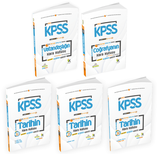 KPSS Kara Kutu Genel Kültür Altın Set Konu Özetli Dijital Çözümlü 5li ÖSYM Çıkmış Soru Bankası
