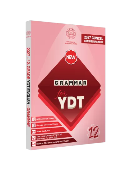 2027 YDT MEBİ İngilizce 12.Sınıf Grammar (Dilin Yapısı) Konu Anlatımı Kitabı BASKI ÜCRETİ