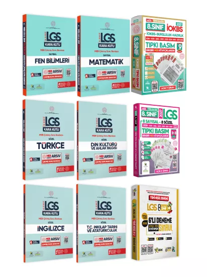 2026 8.Sınıf LGS-İOKBS Bursluluk ALTIN PAKET Soru Bankası ve Deneme Seti