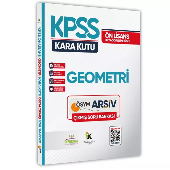 KPSS Önlisans/Ortaöğretim Geometrinin Kara Kutusu ÖSYM Çıkmış Soru Bankası Dijital Çözümlü