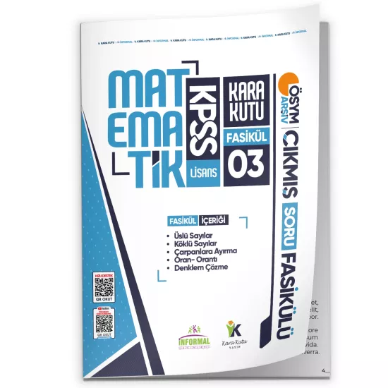 2026 KPSS Matematik Kara Kutu 3.Fasikül ÖSYM Çıkmış Soru ÜSLÜ-KÖKLÜ SAYILAR-DENKLEM ÇÖZME ModülerSet