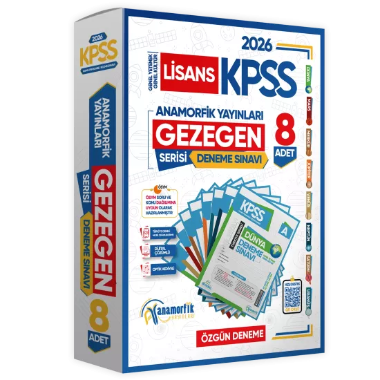 2026 KPSS Lisans GY-GK GEZEGEN Serisi 8li Deneme Paketi Kurumsal Türkiye Geneli Dijital Çözümlü