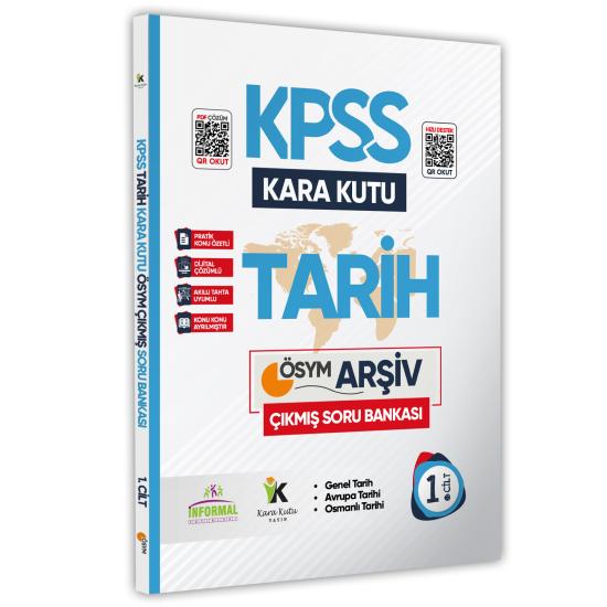 KPSS Tarihin Kara Kutusu 1.Cilt En Kapsamlı Çıkmış Soru Havuzu Bankası Konu Özetli Dijital Çözümlü