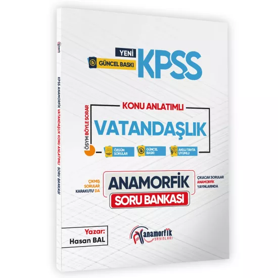 2026 KPSS Anamorfik Vatandaşlık Soru Bankası Yeni Müfredat Konu Anlatımlı