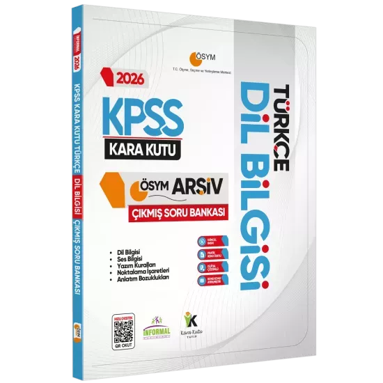 2026 KPSS Türkçenin Kara Kutusu DİL BİLGİSİ ÖSYM Çıkmış Soru Bankası Konu Özetli Dijital Çözümlü