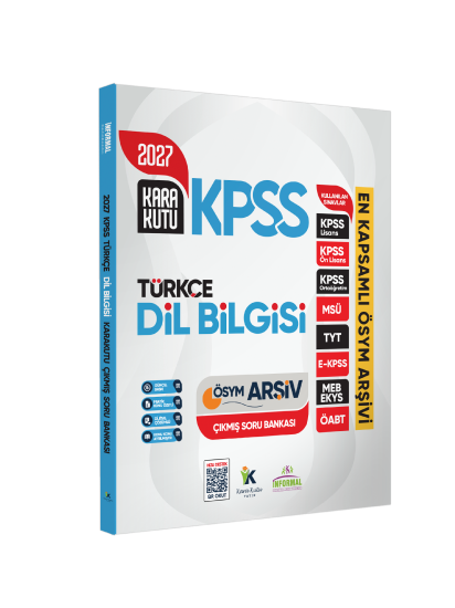 2027 KPSS Türkçenin Kara Kutusu DİL BİLGİSİ ÖSYM Çıkmış Soru Bankası Konu Özetli Dijital Çözümlü