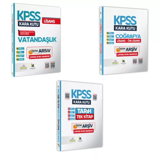 KPSS Kara Kutu Genel Kültür Altın Set Konu Özetli Dijital Çözümlü Soru Bankası
