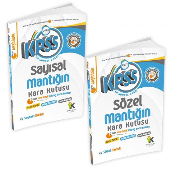 KPSS Sayısal VE Sözel Mantık Kara Kutu Konu Özetli Tamamı Dijital Çözümlü Soru Bankası