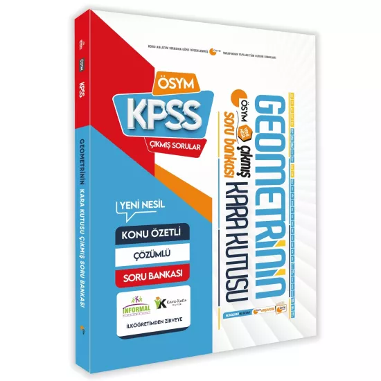 KPSS Önlisans/Ortaöğretim Matematik 1.-2.Cilt ve Geometrinin Kara Kutusu En Kapsamlı SB Altın Set