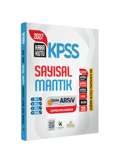 2027 KPSS SAYISAL MANTIK Kara Kutu ÖSYM Çıkmış Soru Havuzu Bankası Konu Özetli Dijital Çözümlü