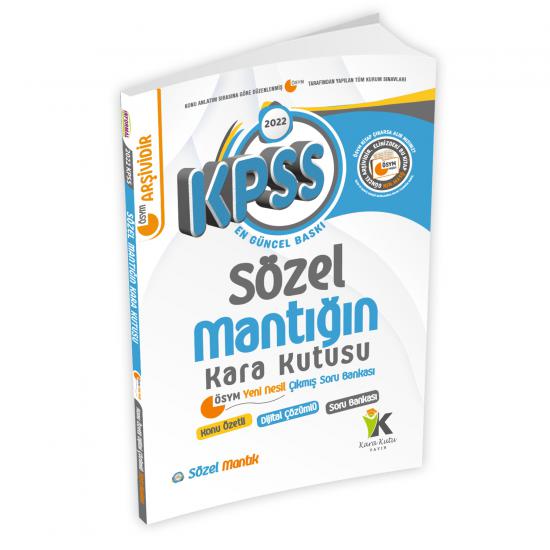 KPSS Sözel Mantık Kara Kutu Konu Özetli Dijital Çözümlü Soru Bankası
