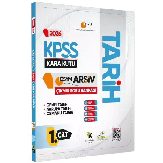 2026 KPSS Tarihin Kara Kutusu 1.Cilt ÖSYM Çıkmış Soru Havuzu Bankası Konu Özetli Dijital Çözümlü