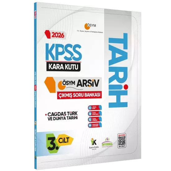 2026 KPSS Tarihin Kara Kutusu 3.Cilt ÖSYM Çıkmış Soru Havuzu Bankası Konu Özetli Dijital Çözümlü