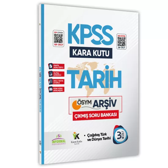 KPSS Tarihin Kara Kutusu 3 Cilt En Kapsamlı Çıkmış Soru Bankası Konu Özetli Dijital Çözümlü