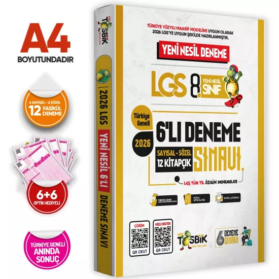 2025 8.Sınıf LGS-İOKBS Bursluluk ALTIN PAKET Soru Bankası ve Deneme Seti