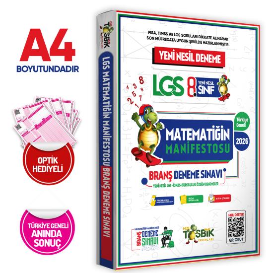 LGS-BURSLULUK(İOKBS) 8.Sınıf Matematik Manifestosu Yeni Nesil Çözümlü Deneme Sınavı