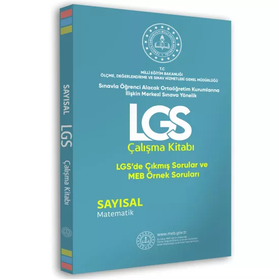 2026 MEB Örnek Soruları LGS Matematik Çalışma Kitabı 8.Sınıf RENKLİ Baskı A4 Boyut GÜNCEL