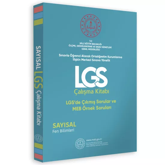 2026 MEB Örnek Soruları LGS Fen Bilimleri Çalışma Kitabı 8.Sınıf RENKLİ Baskı A4 Boyut GÜNCEL