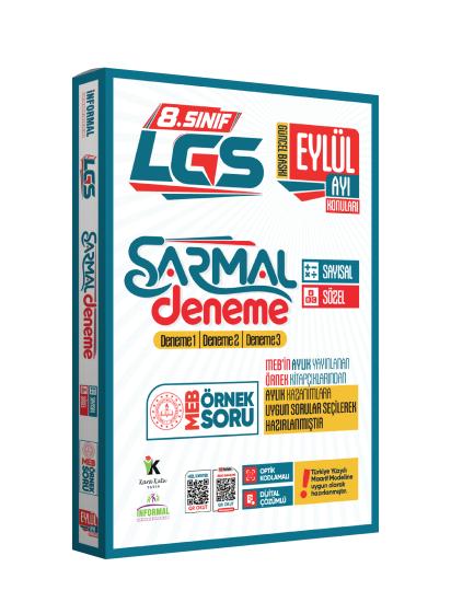2027 8.Sınıf LGS Sadece EYLÜL AYI Konuları MEB Örnek Soruları 3lü Sarmal Deneme Paketi Çözümlü