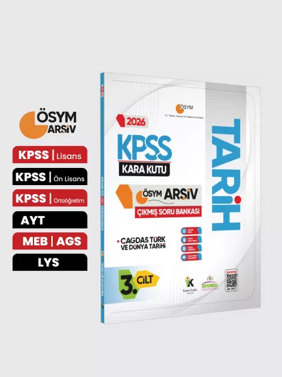 2026 KPSS Tarihin Kara Kutusu 3.Cilt ÖSYM Çıkmış Soru Havuzu Bankası Konu Özetli Dijital Çözümlü