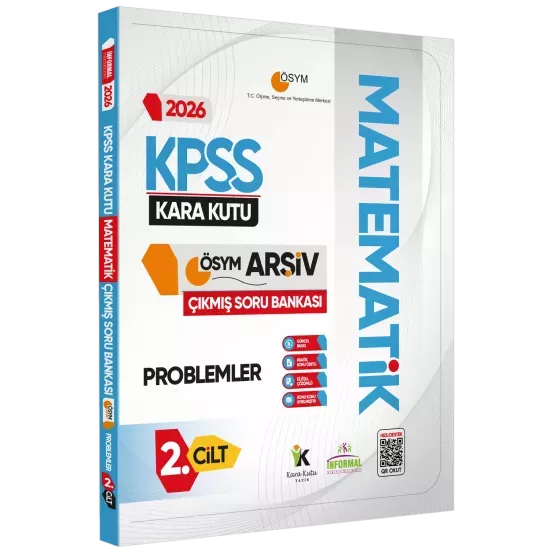 2026 KPSS MATEMATİK Kara Kutusu 2.Cilt PROBLEMLER ÖSYM Çıkmış Soru Bankası Özetli Dijital Çözümlü