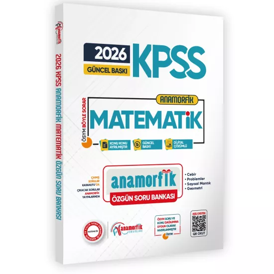  2026 KPSS Yeni Sistem Anamorfik Matematik Özgün Soru Bankası Konu Konu Dijital Çözümlü