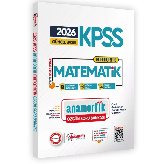  2026 KPSS Yeni Sistem Anamorfik Matematik Özgün Soru Bankası Konu Konu Dijital Çözümlü