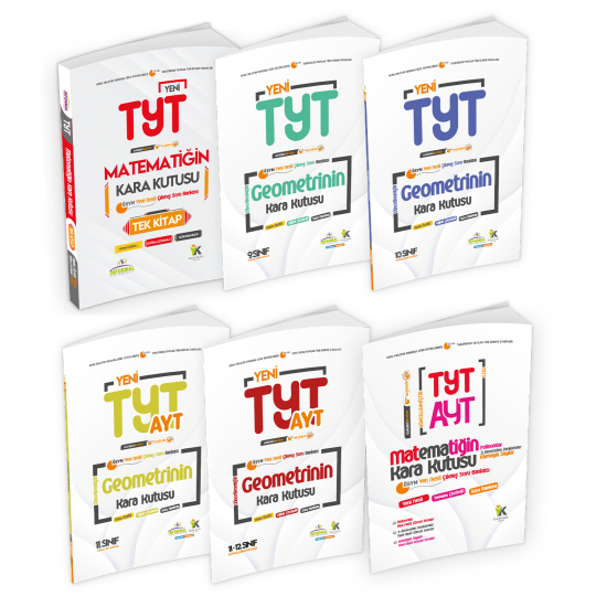  YKS-TYT Matematik TEK KİTAP ve Geometri Kara Kutu Konu Ö.Dijital Çözümlü  Soru Bankası