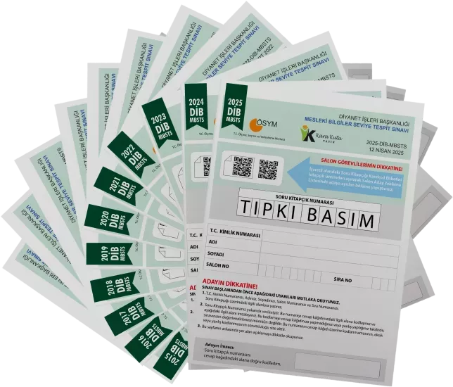 2026 DİB-MBSTS ÖSYM Çıkmış Soru Tıpkı Basım 11li Kitapçık Türkiye Geneli Deneme Paketi