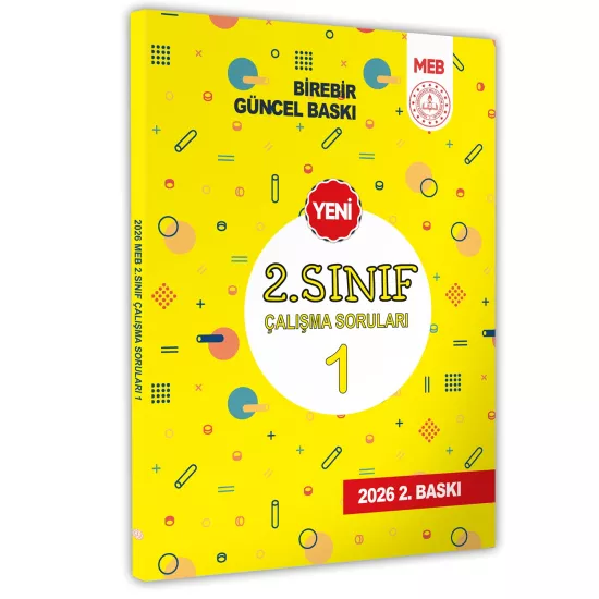 2026 MEB İlkokul 2.Sınıf Çalışma Soruları 1 Tüm Dersler Kazanım Pekiştirme Kitabı BASKI ÜCRETİ