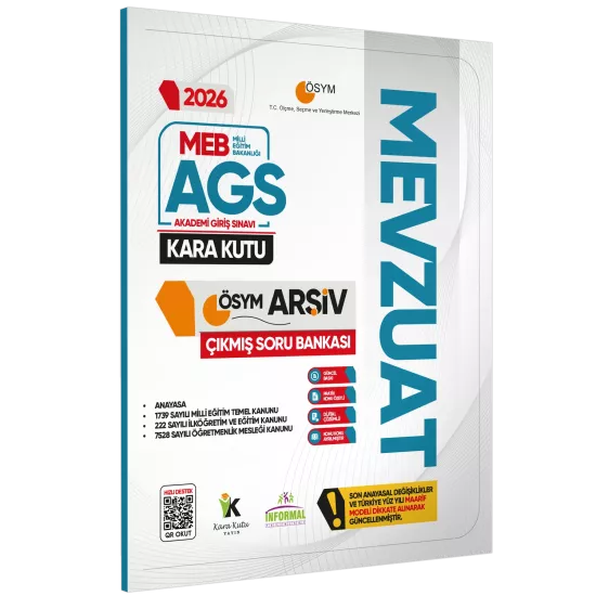 2026 MEB-AGS Kara Kutu ÖSYM Çıkmış Soru Bankası FULL ALTIN PAKET SETİ Konu Özetli Dijital Çözümlü