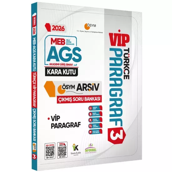 2026 MEB AGS Türkçenin Kara Kutusu PARAGRAF 3 VİP ÖSYM Çıkmış Soru Havuzu Bankası Dijital Çözümlü
