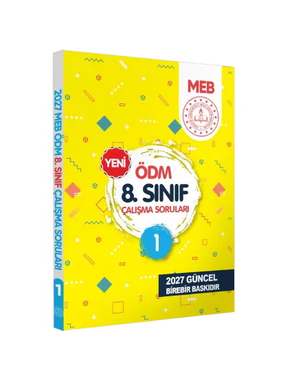 2027 LGS MEB Çalışma Soruları Soru Bankası ÖDM 8.Sınıf Çalışma Kitabı 1 BASKI ÜCRETİ