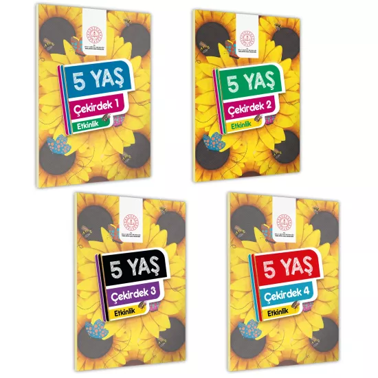 5 Yaş Okul Öncesi MEB Etkinlik Kitabı Çekirdek 4’lü Set Eğlenceli ve Öğretici Aktiviteler(A4 Renkli)