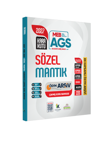2027 MEB-AGS SÖZEL MANTIK Kara Kutu ÖSYM Çıkmış Soru Havuzu Bankası Konu Özetli Dijital Çözümlü