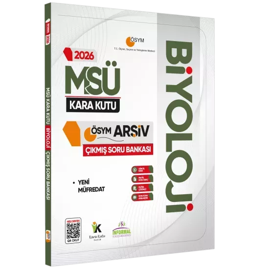 2026 MSÜ BİYOLOJİnin Kara Kutusu ÖSYM Çıkmış Soru Havuzu Bankası Konu Özetli Dijital Çözümlü