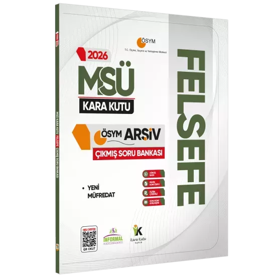 2026 MSÜ FELSEFENİN Kara Kutusu ÖSYM Çıkmış Soru Havuzu Bankası Dijital Çözümlü