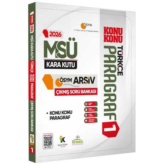2026 MSÜ Türkçe Kara Kutu ÖSYM Çıkmış Soru Bankası 5li Altın Set Konu Özetli Dijital Çözümlü