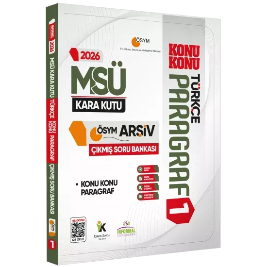 2026 MSÜ Türkçe Kara Kutusu Paragraf 3lü ALTIN SET ÖSYM Çıkmış Soru Bankası Konu Özetli Çözümlü