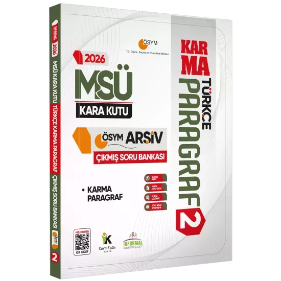 2026 MSÜ Kara Kutu PARAGRAF ve PROBLEMLER ÖSYM Çıkmış Soru Bankası 2li Set Konu Özetli Çözümlü