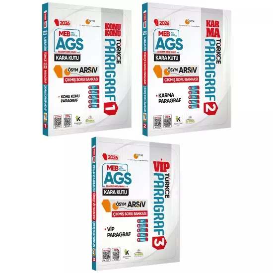 2026 MEB-AGS Türkçenin Kara Kutusu 5li ALTIN SET ÖSYM Çıkmış Soru Bankası Konu Özetli Çözümlü