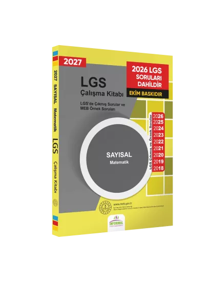 2027 LGS Matematik Çıkmış ve meb örnekli Sorular Kitabı (A4 Renkli)