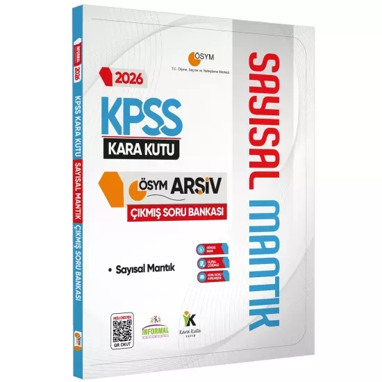 2026 KPSS Kara Kutu Sayısal ve Sözel Mantık Set ÖSYM Çıkmış Soru Bankası Konu Özetli Dijital Çözümlü