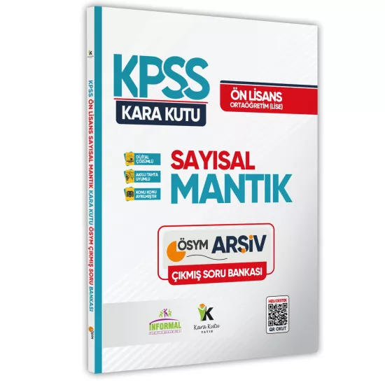 KPSS Önlisans/Ortaöğretim Sayısal Mantık Kara Kutu Konu Özetli Dijital Çözümlü Soru Bankası