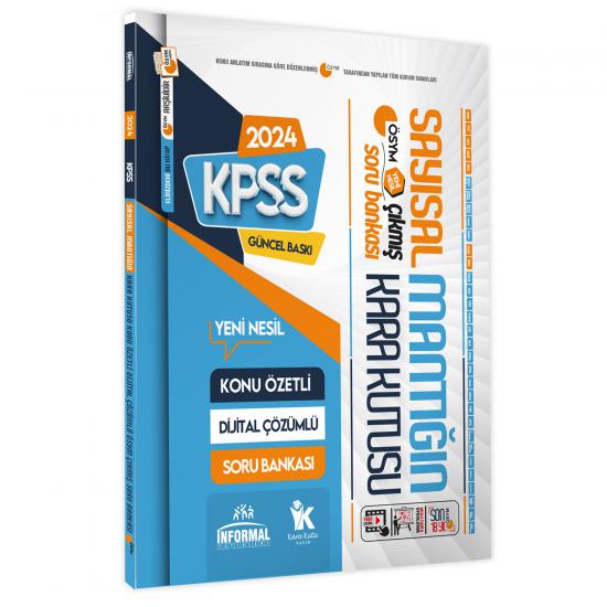 KPSS Sayısal ve Sözel Mantık Kara Kutu Konu Özetli Dijital Çözümlü ÖSYM Çıkmış Soru Bankası