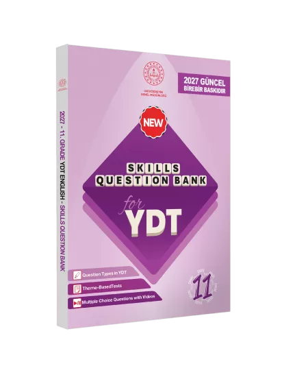 2027 YDT MEBİ İngilizce 11.Sınıf Skills Question Bank (Beceri Temelli Soru Bankası) BASKI ÜCRETİ