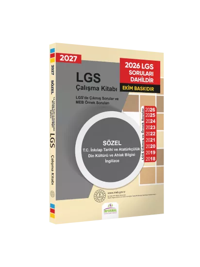 2027 LGS Tarih-Din-İng Çıkmış Sorular Kitabı (A4 Renkli)