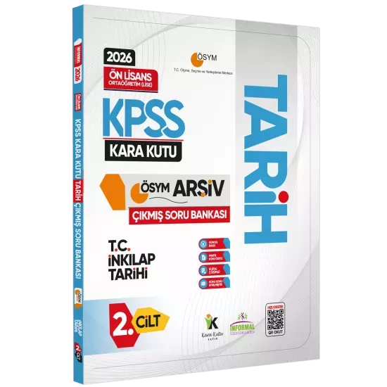 2026 KPSS Önlisans/Ortaöğretim Tarihin Kara Kutusu 2.Cilt ÖSYM Çıkmış Soru Bankası Konu Özetli Çözüm