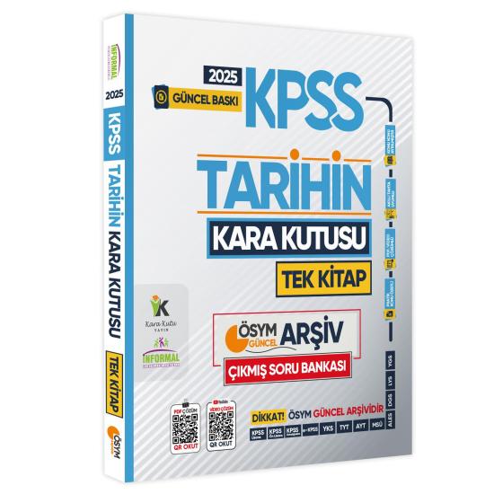 2025 KPSS Tarihin Kara Kutusu TEK KİTAP ÖSYM Arşiv Çıkmış Soru Bankası Konu Özetli Video/PDF Çözümlü