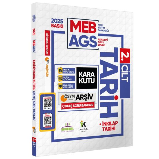 2025 MEB-AGS TARİHin Kara Kutusu 2.Cilt (İnkılap Tarihi) ÖSYM Çıkmış Çözümlü Soru Havuzu Bankası